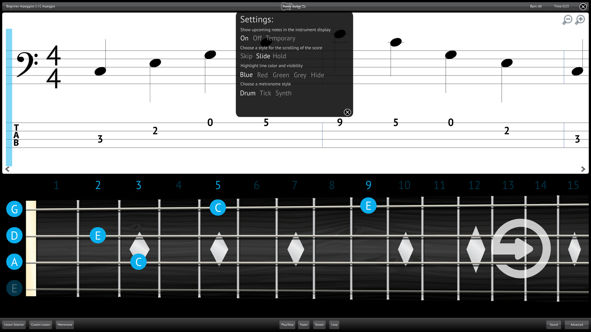 Learn Bass Guitar with Music Lessons from Purely Bass Guitar App on