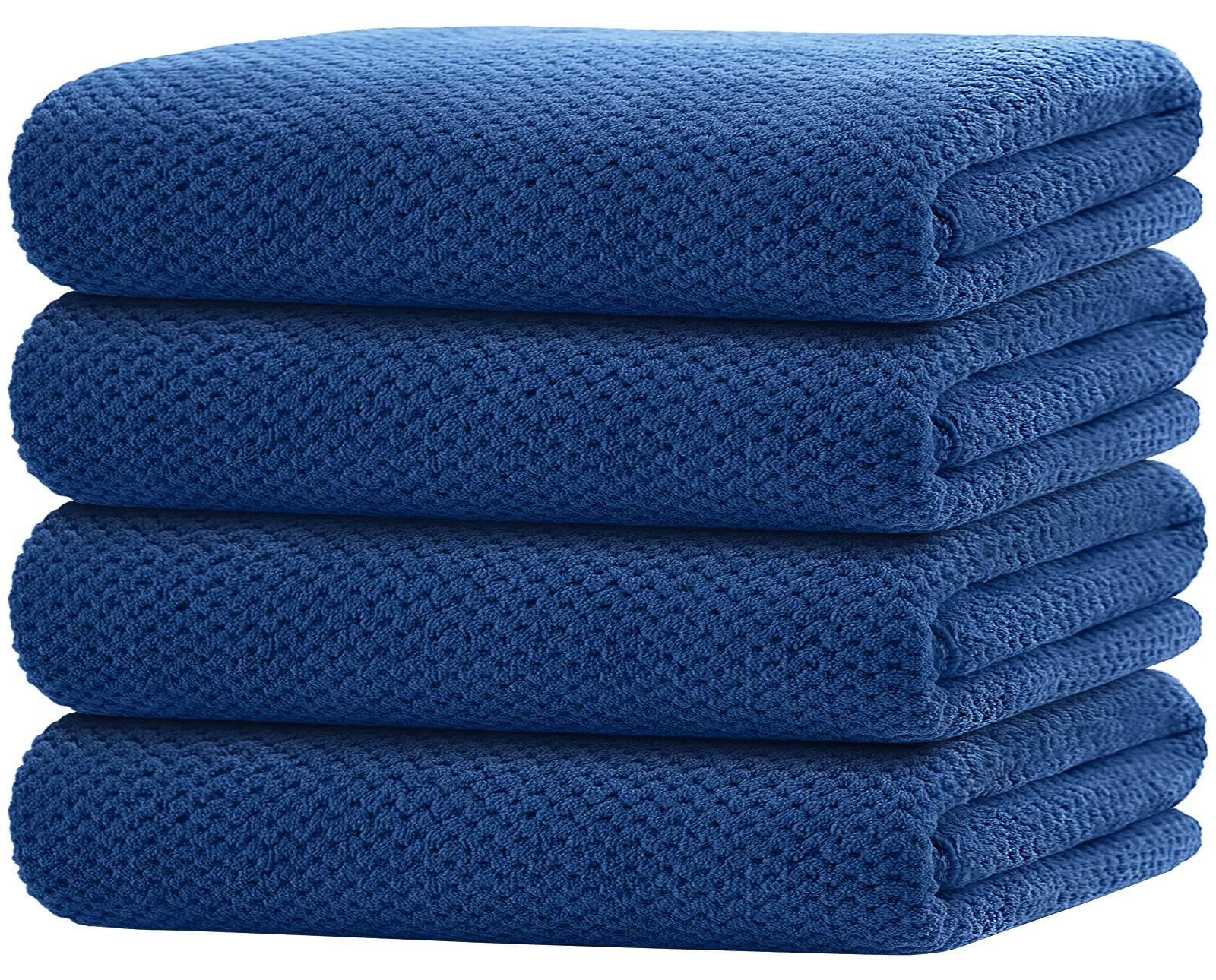 Serviette de bain microfibre anti odeur humidité drap de douche séchage rapide piscine bleu