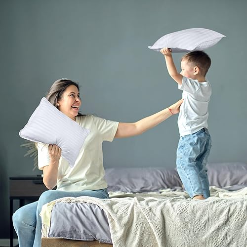 Miniatura 6 de Utopia Bedding - Almohada para bebé 2 unidades 100  algodón para dormir para niños color blanco nieve 13 x 18 pulgadas