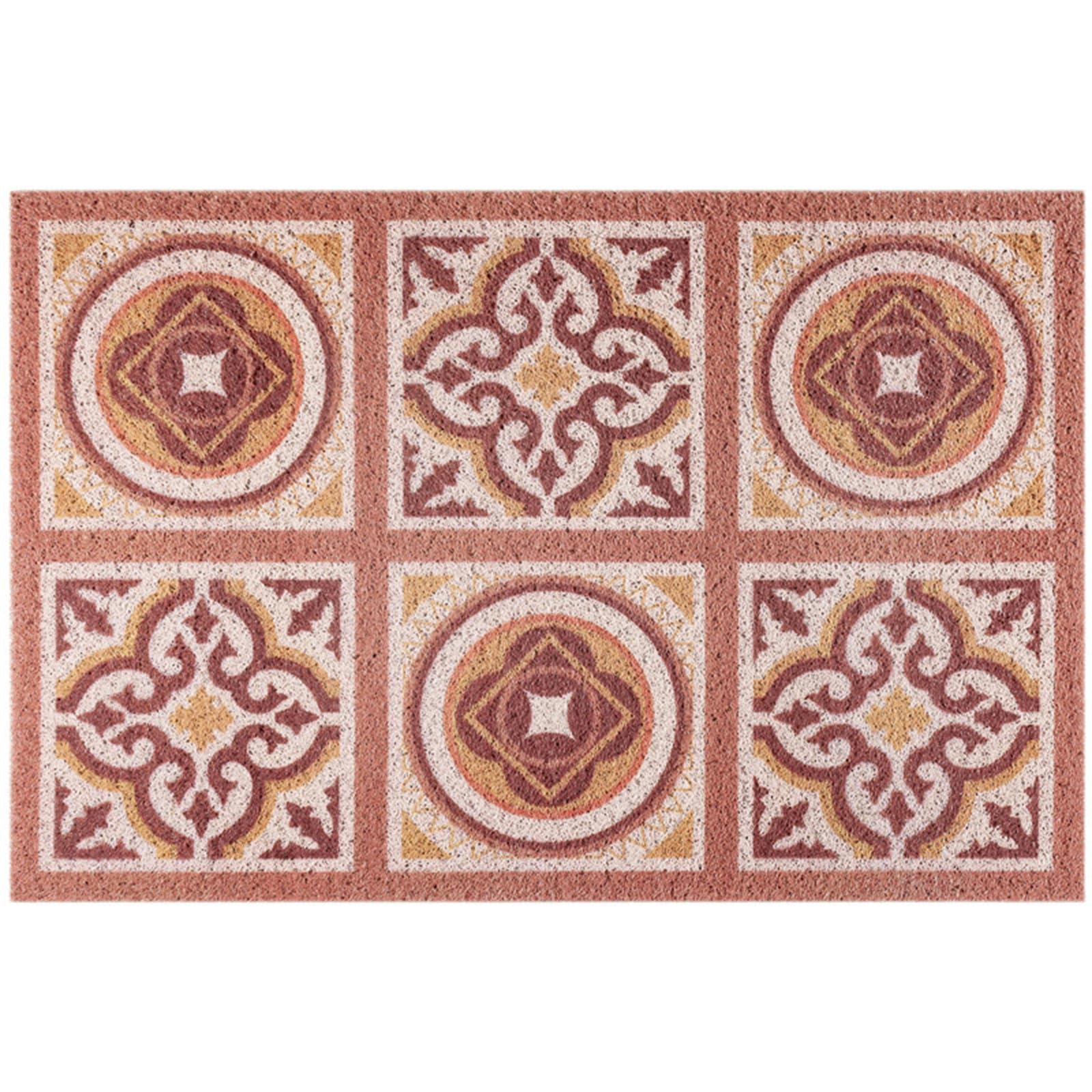 Tapis de porte demi rond anti-glisse pour sécuriser l'accès au garage