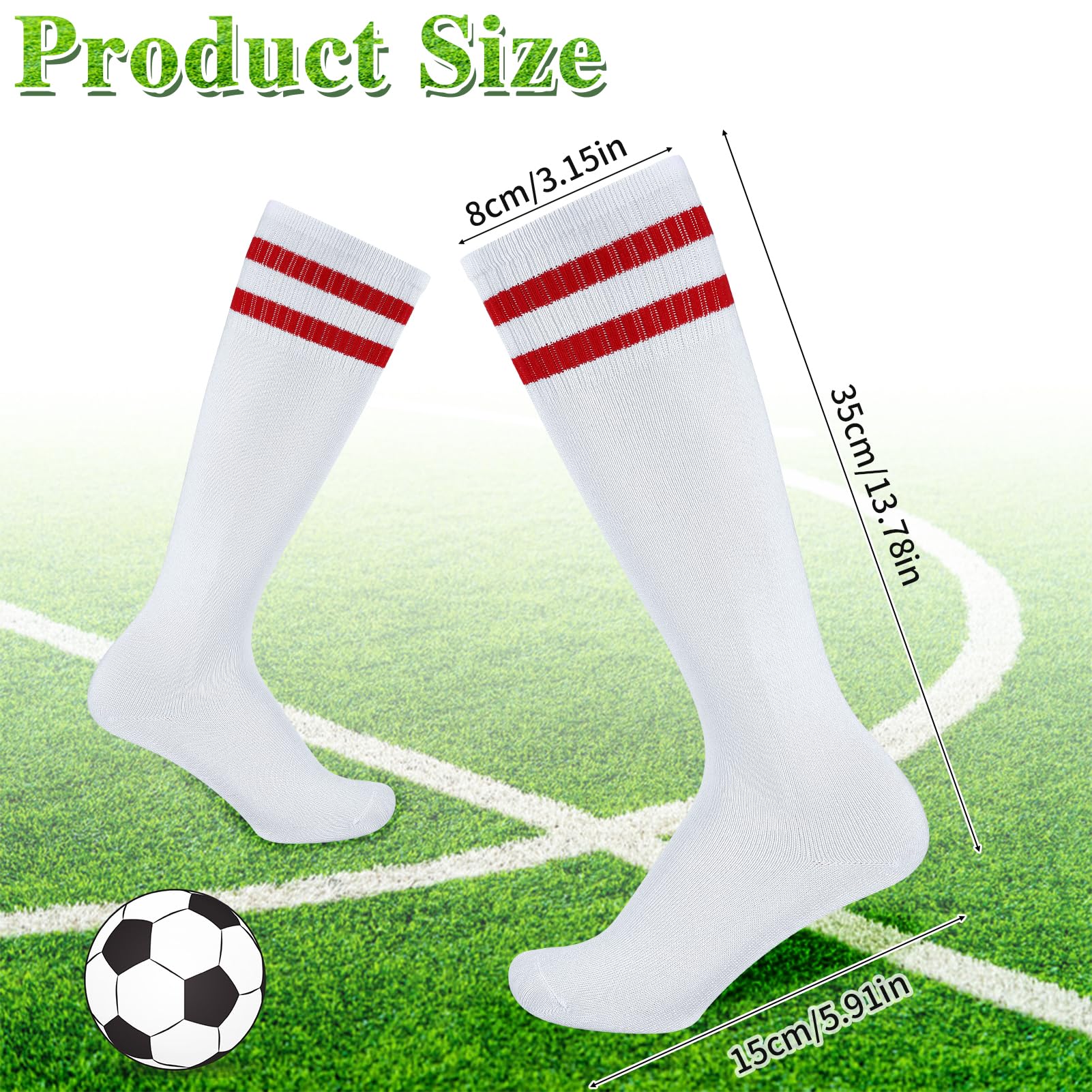 Jspupifip 4 Pairs Kids Soccer Socks Childrens Football Socks Unisex Anti-Slip Soccer Socks Long Breathable Sock for Boys Girl Junior Running,Training,Rugby,Hockey(Aged 5-13)