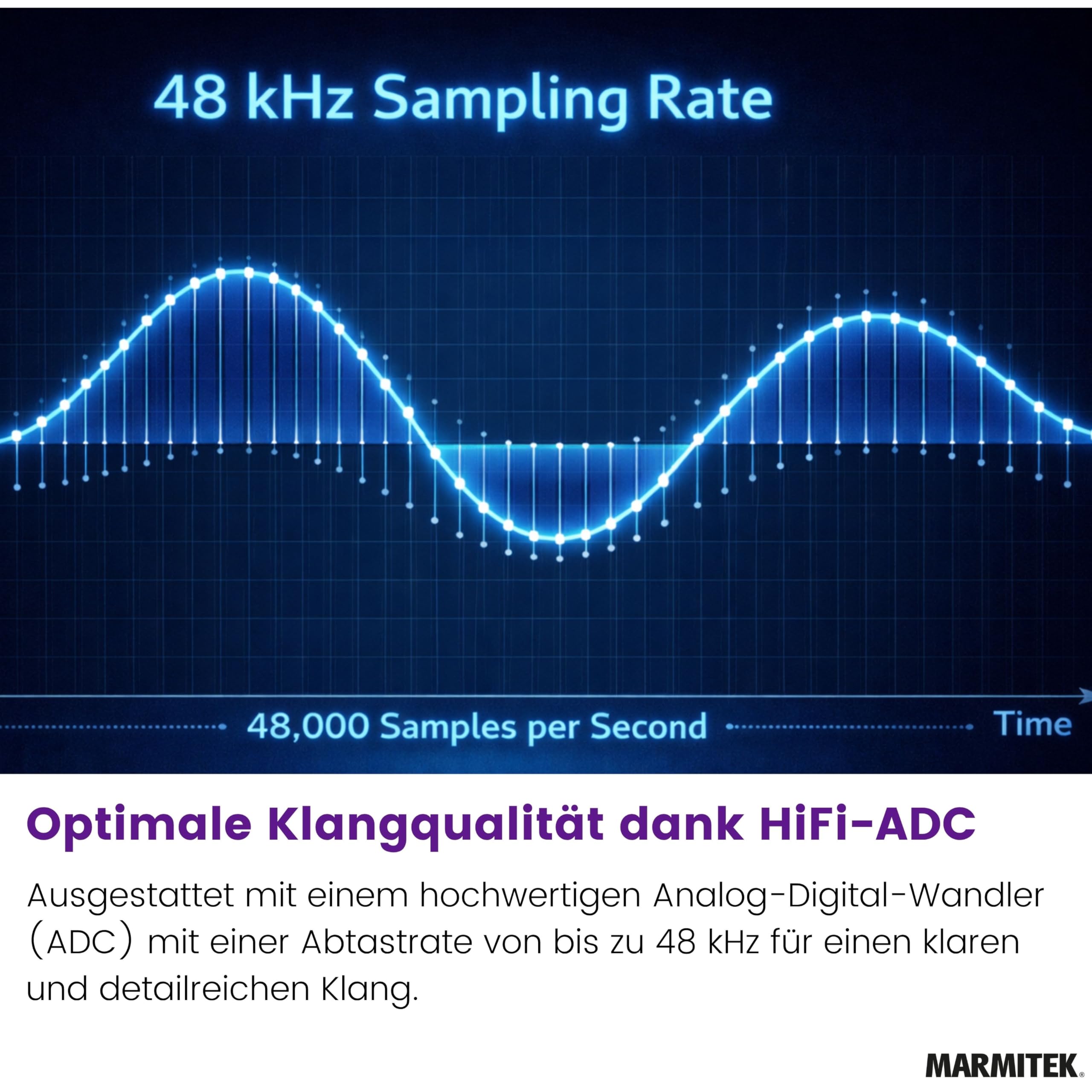 Marmitek Connect AD12 - Analog Digital Wandler ADC RCA Toslink Koaxial | Audio Converter für TV, Verstärker und Soundbar, Cinch RCA auf Toslink oder Koaxial, 48 kHz LPCM und Plug & Play