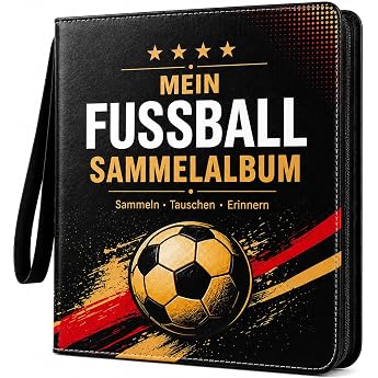 Football Cards Scrapbook for 900 Cards - Trading Card Album with 50 Pages