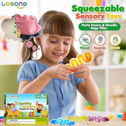 Miniatura 2 de LESONG Juguetes sensoriales esponjosos para niños pequeños  Juguetes sensoriales para aliviar la ansiedad, herramientas calmantes rellenas de Goo,