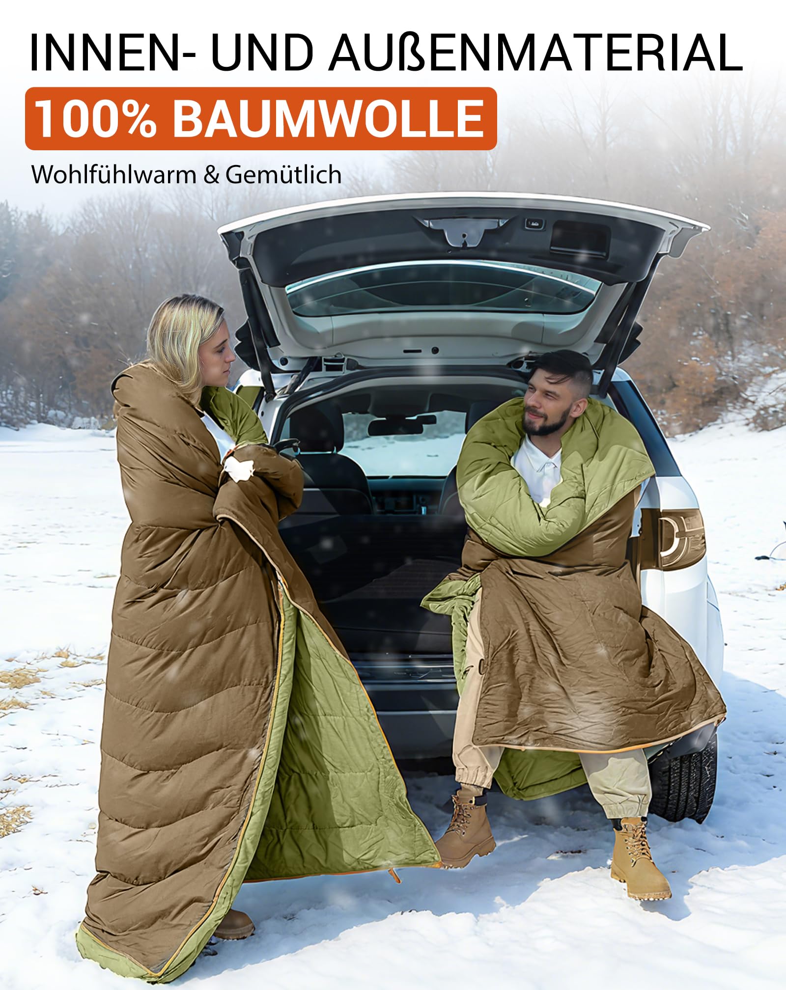 KingCamp Daunen Schlafsack Erwachsene,Warmer Leichter Winter Schlafsack 4°C bis -20°C，100% Baumwollgewebe, 4-Jahreszeiten-Schlafsack Geeignet für Camping, Wandern220x80 cm