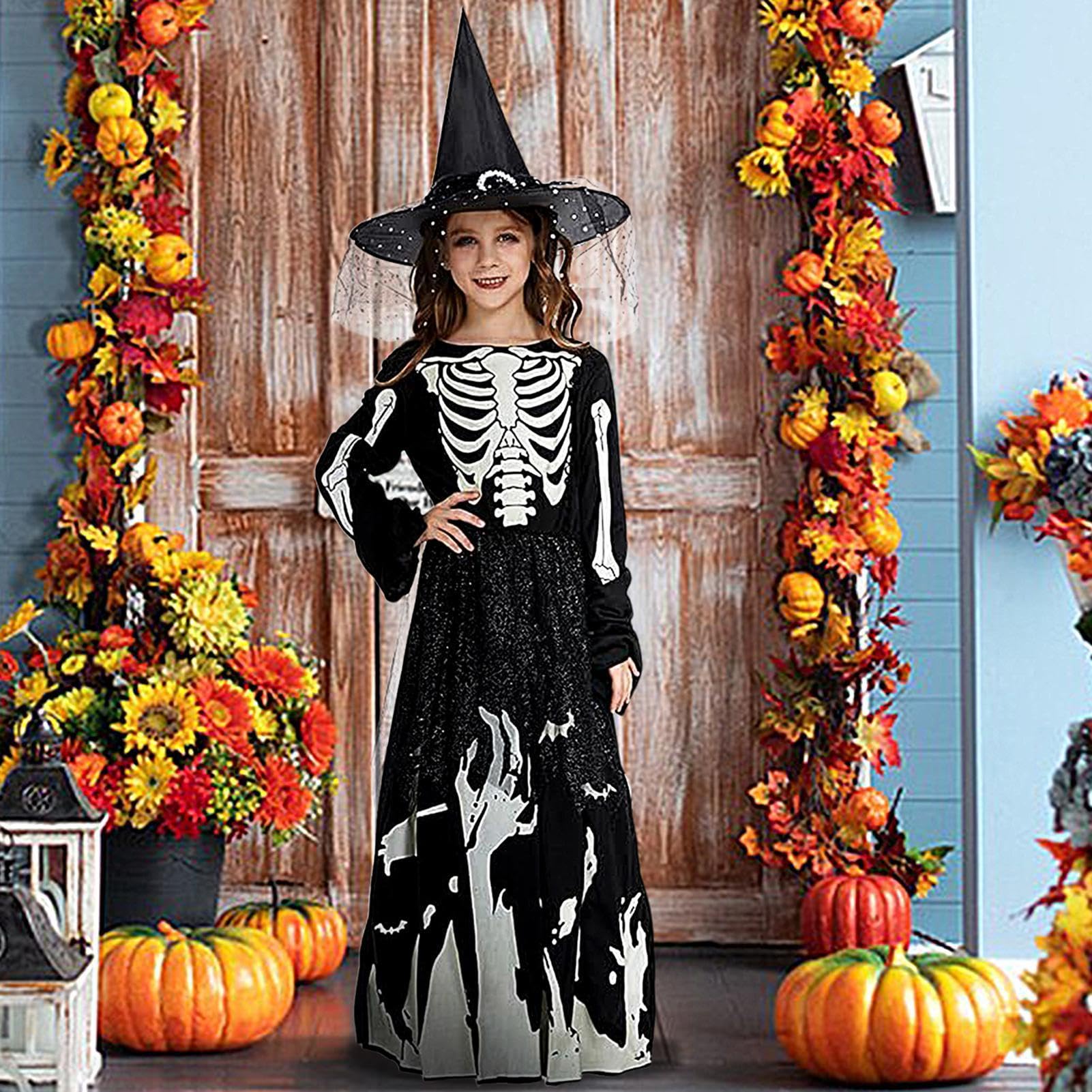 Generico Costume da Halloween Abito Horror Luminoso Comodo
