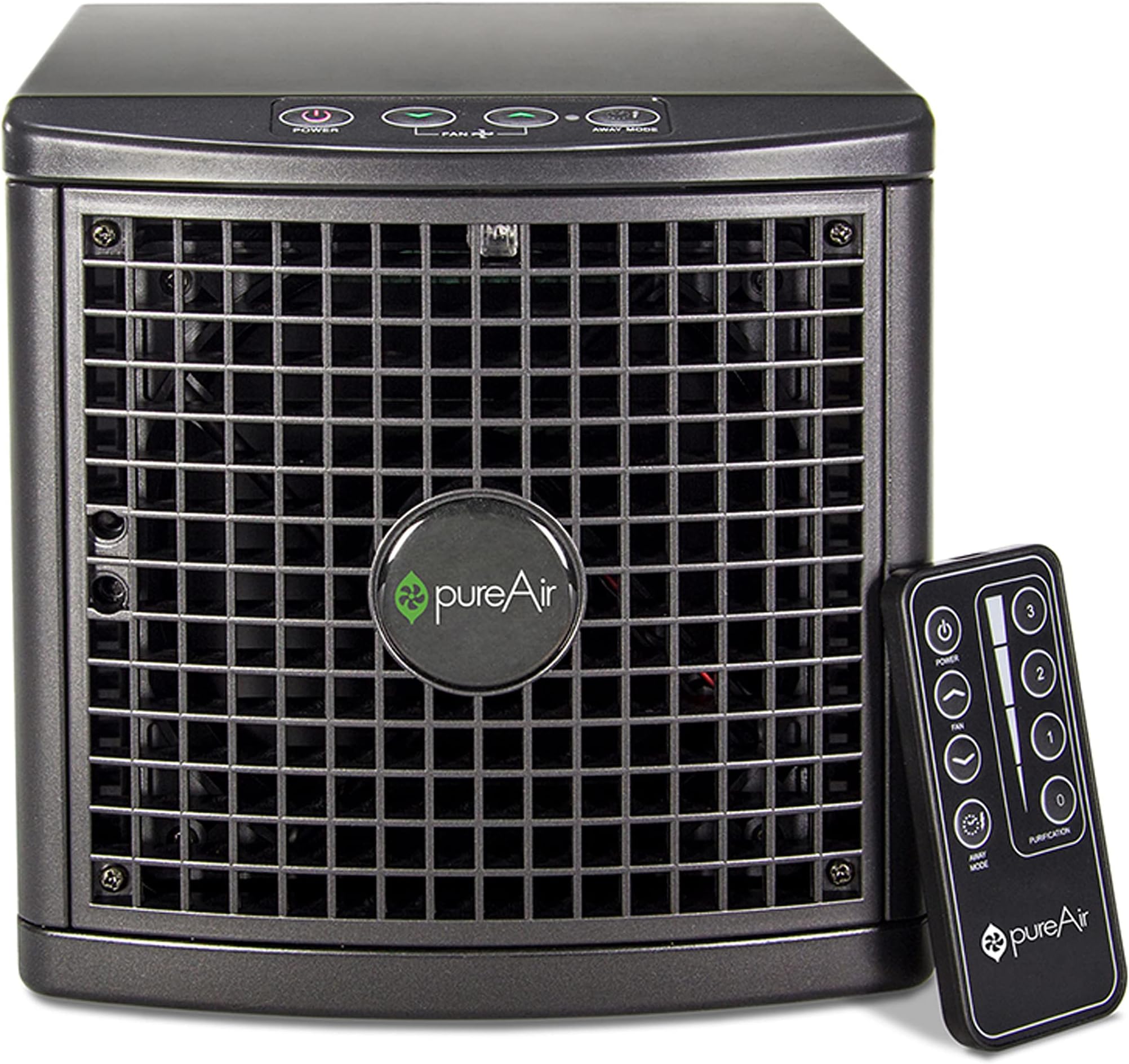 GreenTech Environmental 1500 Compact air Purifier with Remote to Kill Mold Bacteria viruses and Odors in The air and on Surfaces Black
