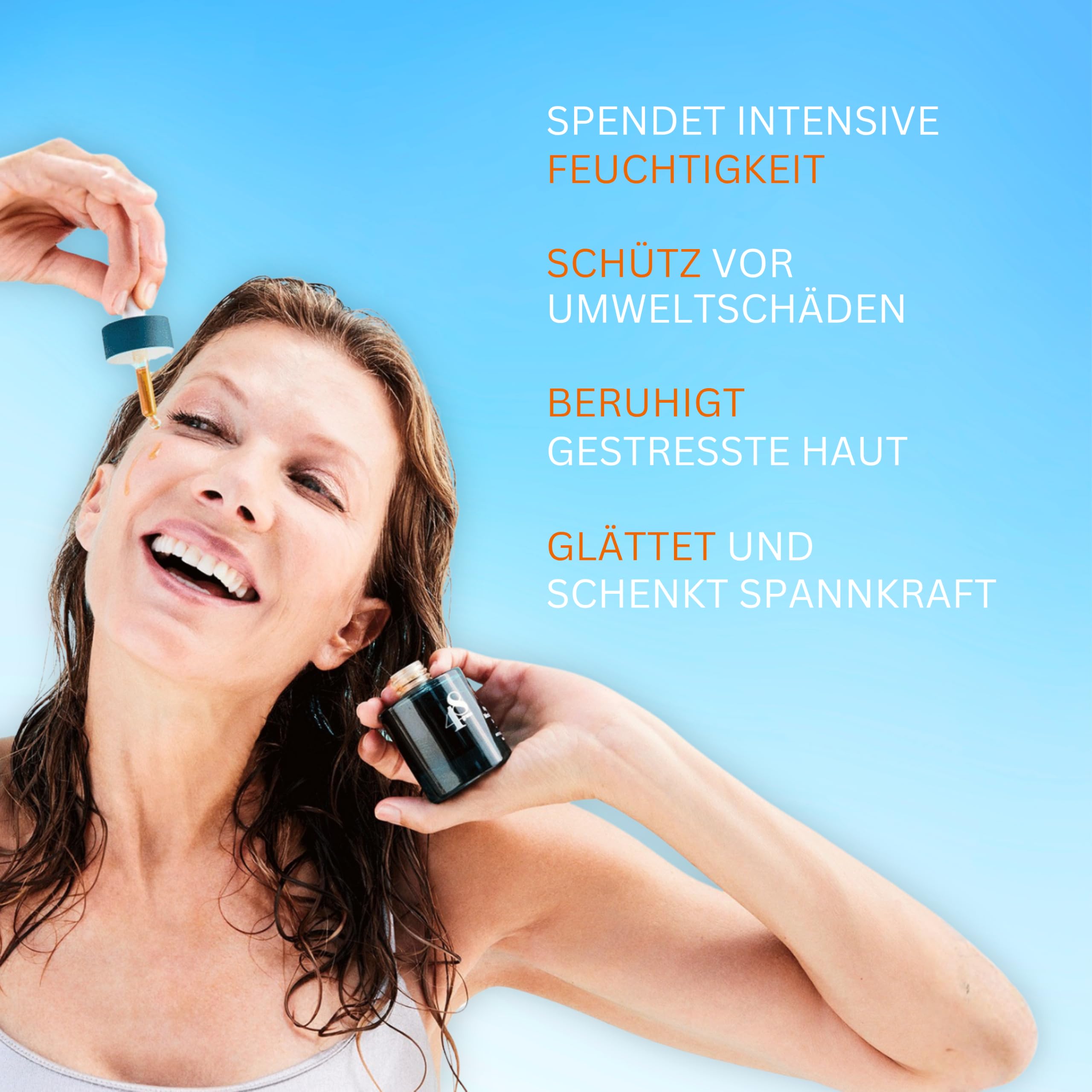 Antioxidant Booster Gesicht Serum mit Hyaluron & OPC - Anti-Aging & Anti-Falten, leblose, fahle, reife Haut & Unreinheiten - Skincare Face Serum Gesichtspflege - Spendet Feuchtigkeit & Schutz