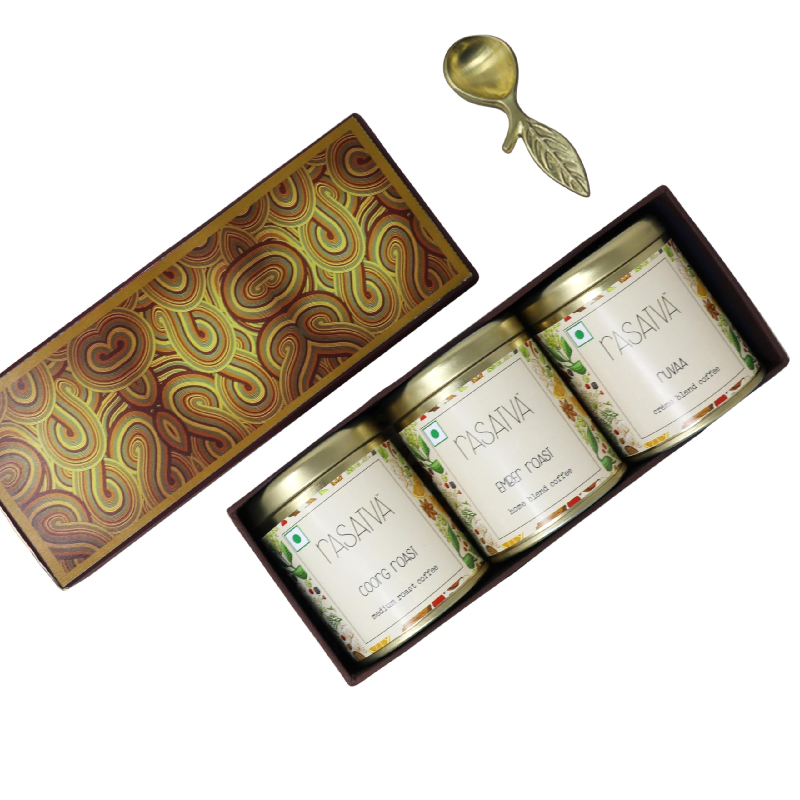 Rasatva Brew Box - Crafted Coffees | Gourmet Coffee Gift Hamper | Premium Corporate Gift for Employees | Luxurious Gift for Friends & Family on Anniversary or Festivals