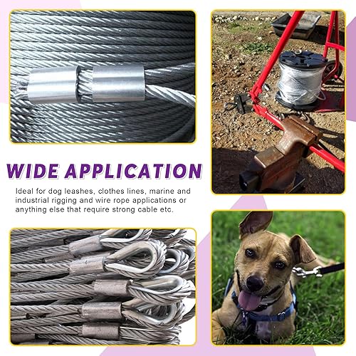 Miniatura 7 de Swpeet Juego de 122 herramientas de corte de cuerda de alambre de cable, cortador de cables de 8 pulgadas de hasta 532 pulgadas, con 5 tamaños de