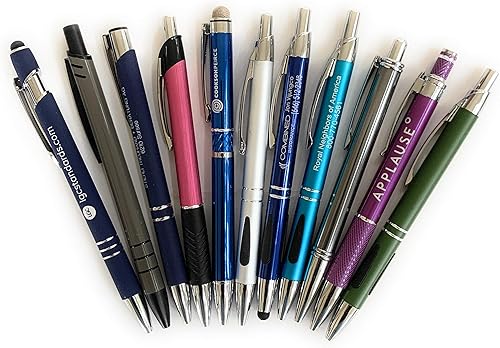 25 bolígrafos de tinta de metal Misprint - Surtido