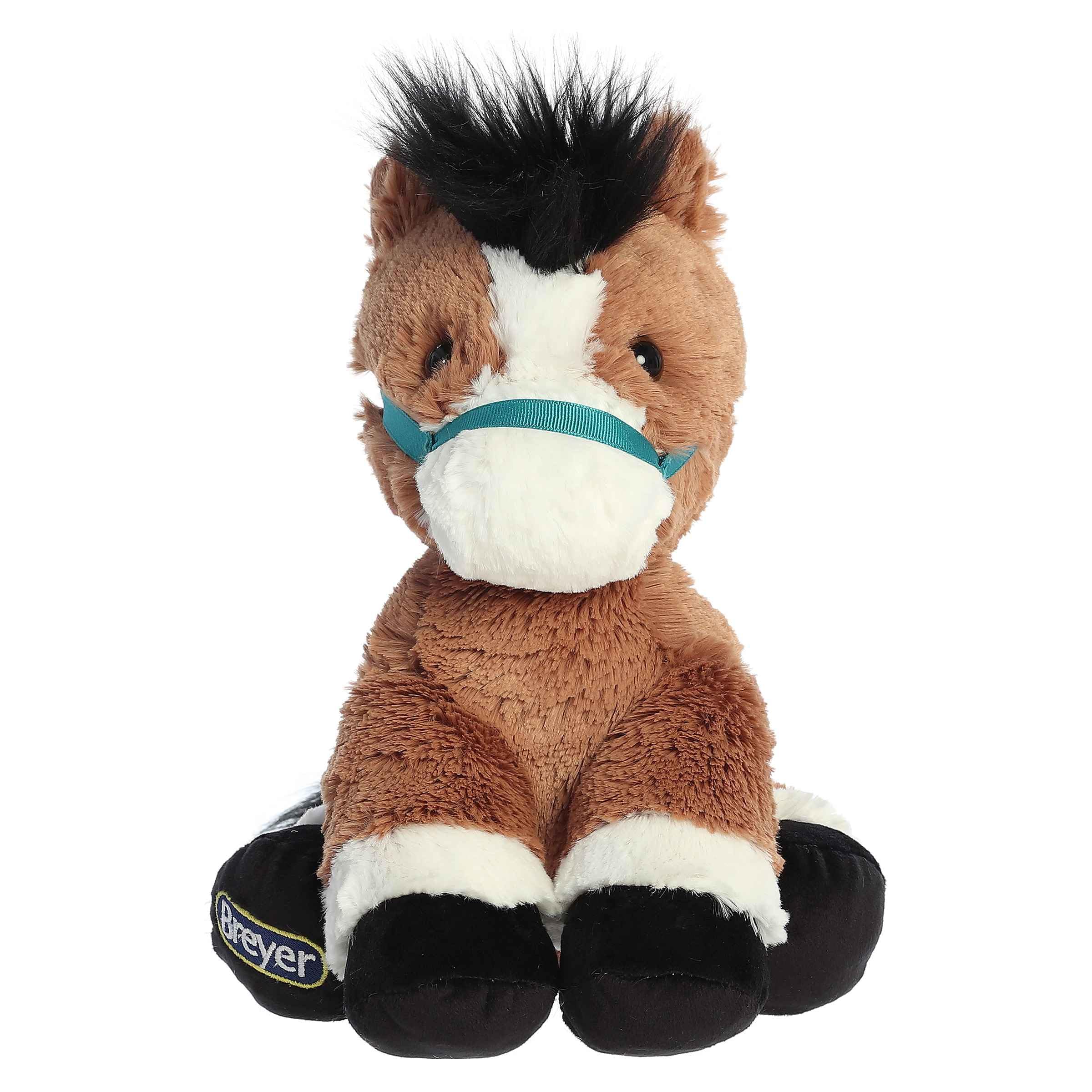 Aurora Exquisite Breyer Bridle Buddies Bay Horse Stuffed Animal - Realistic Detailing - Imaginative Play - Brown 11 Inches