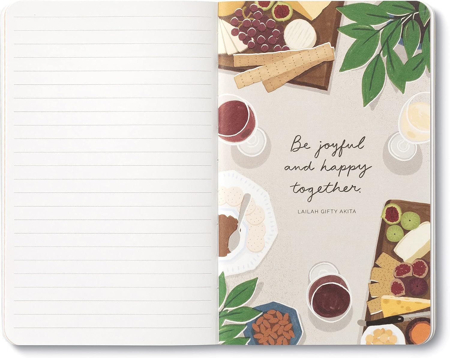 Compendium Softcover Journal - Life is to be enjoyed. – A Write Now Journal with 128 Lined Pages, 5″W x 8″H image 4