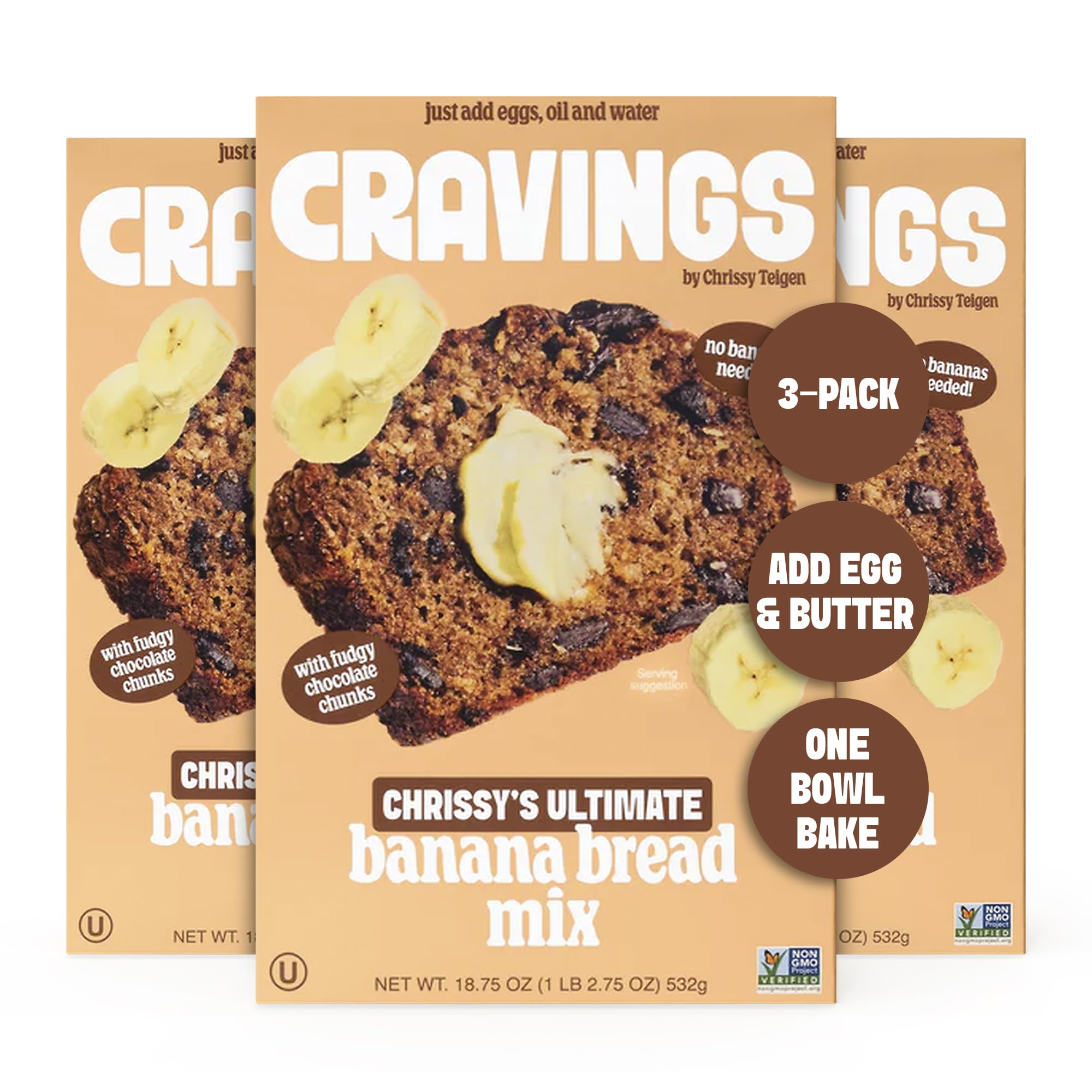 Amazon.com : Cravings by Chrissy Teigen Banana Bread Mix - Just