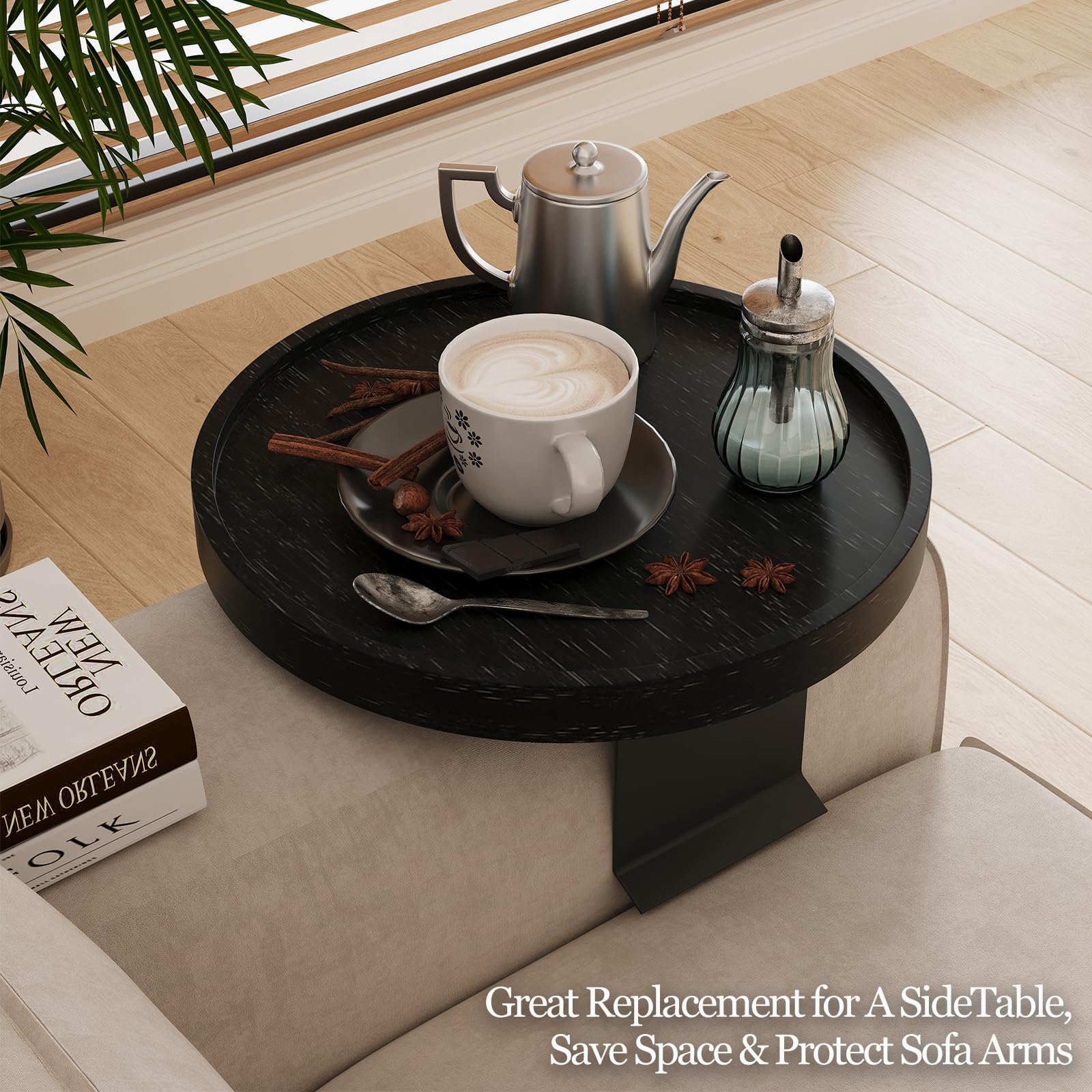 Amazon.com: Semjar Wooden Sofa Arm Tray,Adjustable Couches