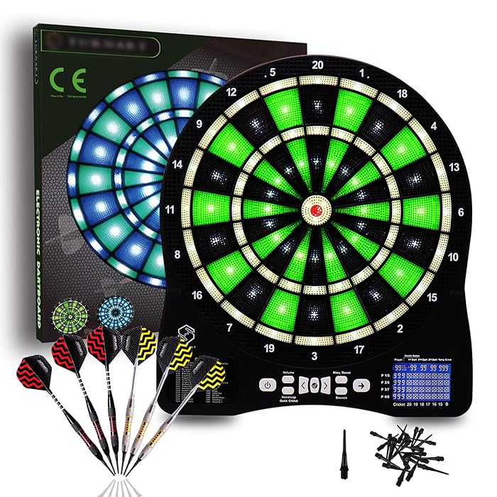 Buy Turnart Electronic Dart Board,13 inch Illuminated Segments Light