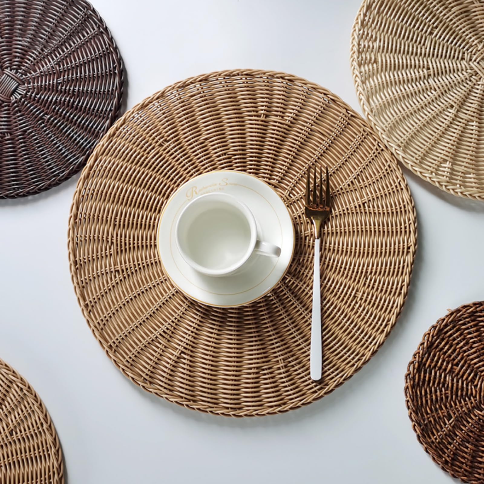 Set di 8 tovagliette in stile fattoria, lavabili e resistenti, in polipropilene, per sala da pranzo, cucina, decorazione