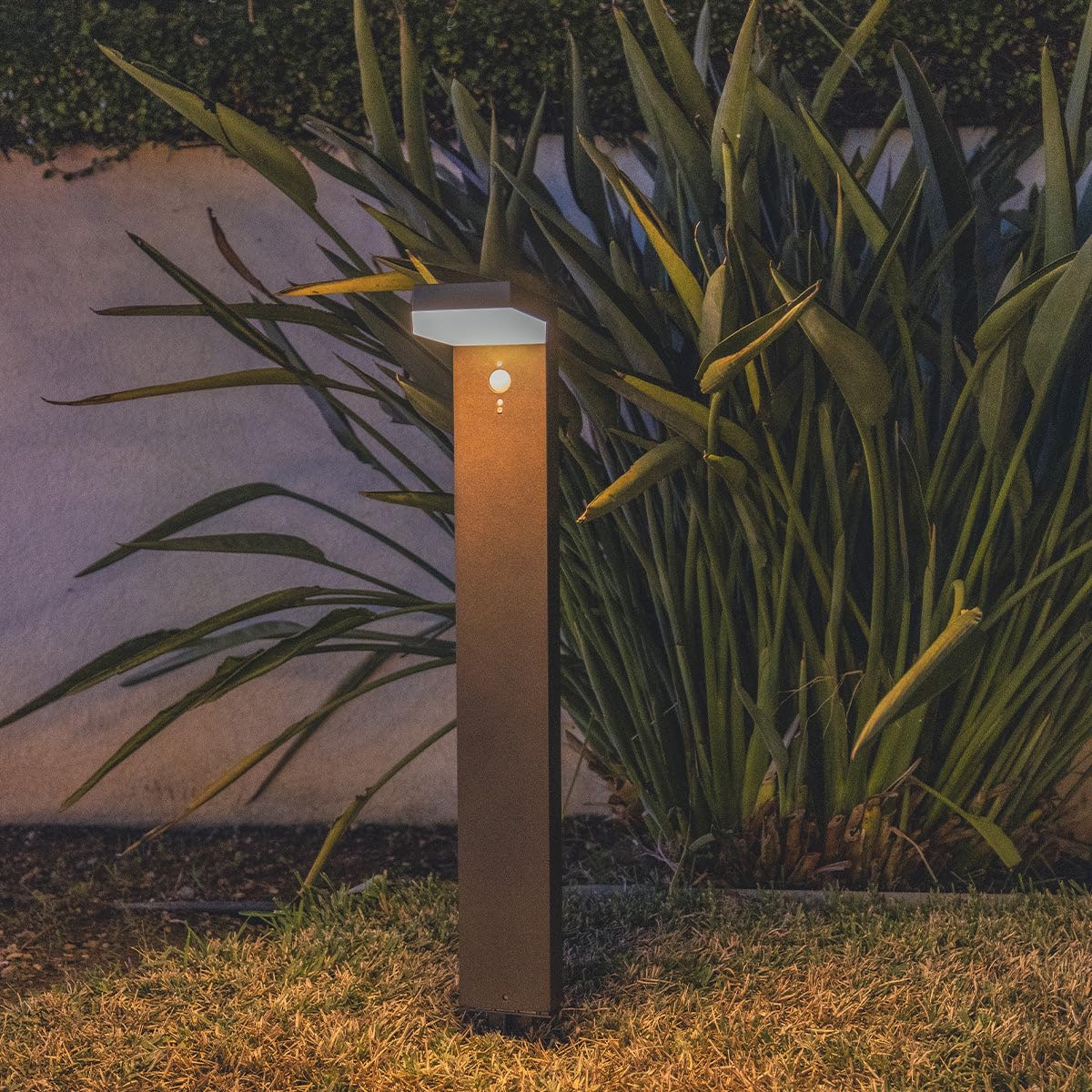 Lumisky Solarleuchte zum Befestigen oder Bepflanzen, LED, warmweiß, mit Bewegungsmelder, Höhe 50 cm