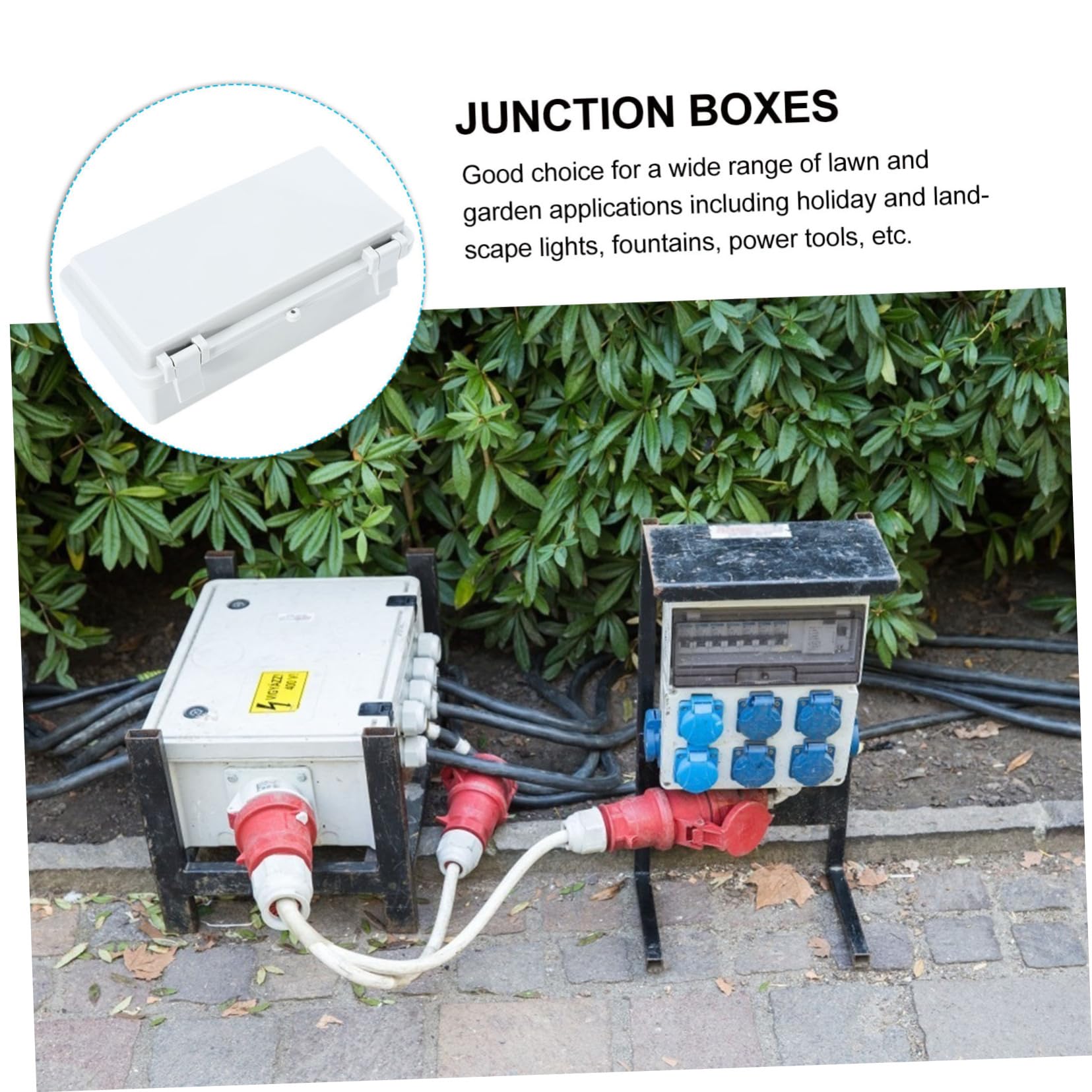 STOBOK 2 Wasserdichte Anschlussdose Kreuzung Abdeckung Outdoor-Kabelschutz Wasserdichter elektrischer Stecker wasserdichter Kabelverbinder Wasserdichtes Gehäuse für Elektronik Abs
