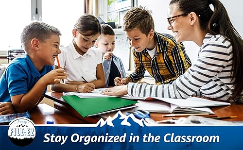 Vista 49 de File-EZ - Carpetas de dos bolsillos, Rojo