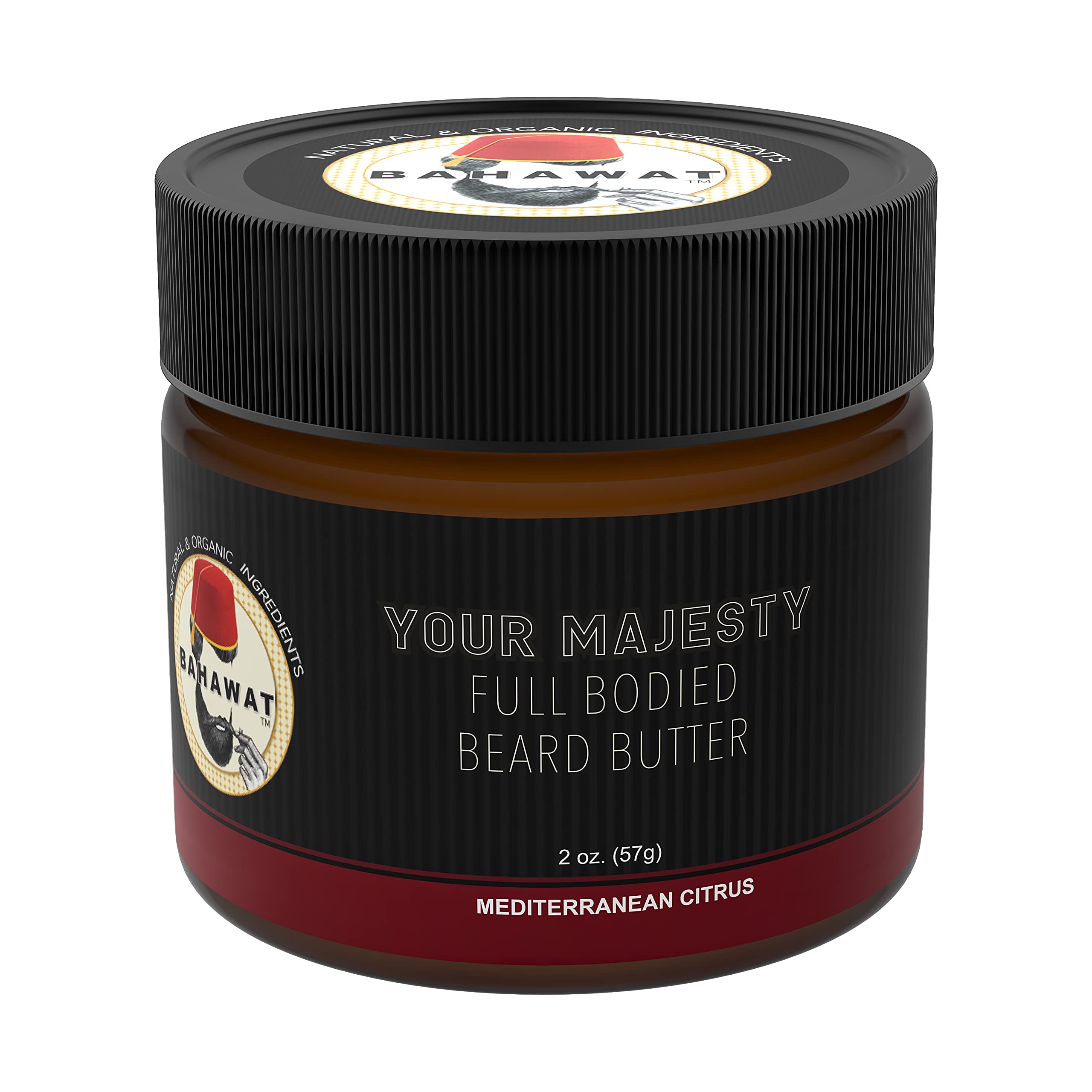 Hair & Beard Butter for Men Leave-in Conditioner - Unscented - Strengthen & Soften – Made in USA - Natural Ingredients | The Best Beard Butter -2 oz