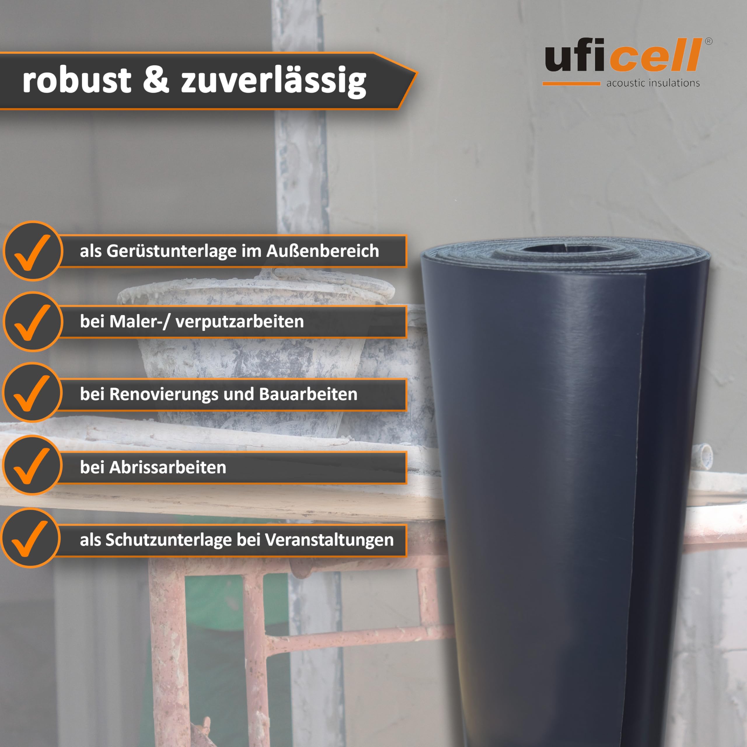 uficell® Milchtütenpapier Premium Flächengewicht: ca. 350 g/m² | Format: ca.1,30 m x 58 lfm/Rolle Rollengröße: ca. 75 m² (320 g/m²)