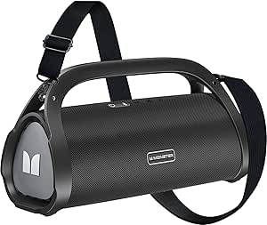 Monster Adventurer Max Bluetooth Speaker, IPX7 Waterproof Portable Speaker with Double Subwoofer, 100W Stereo Sound and Rich Bass, Wireless Outdoor Speakers for Home, Beach, 24H Play, Silver asin的图片