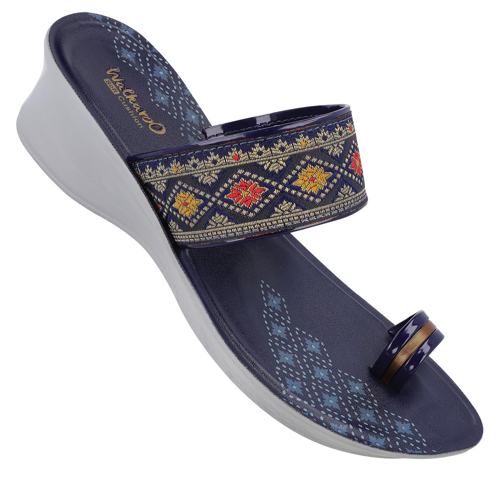 WALKAROO WL7525 Womens Fashion Sandals Dailywear and Regular use - Blue (B0CQYV4XMX) Amazon Price History, Amazon Price Tracker