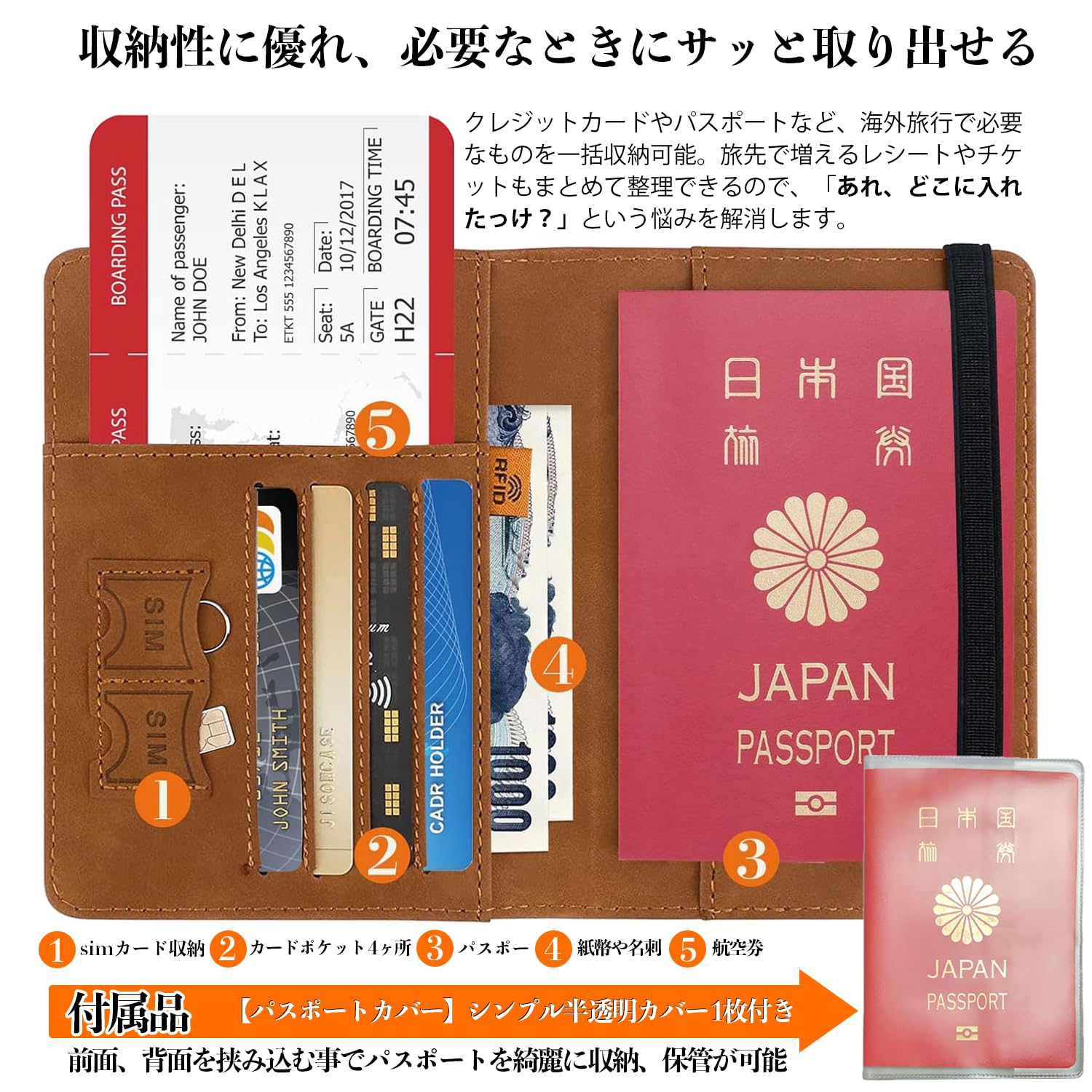 Amazon.co.jp: [Hueapion] パスポートケース スキミング防止