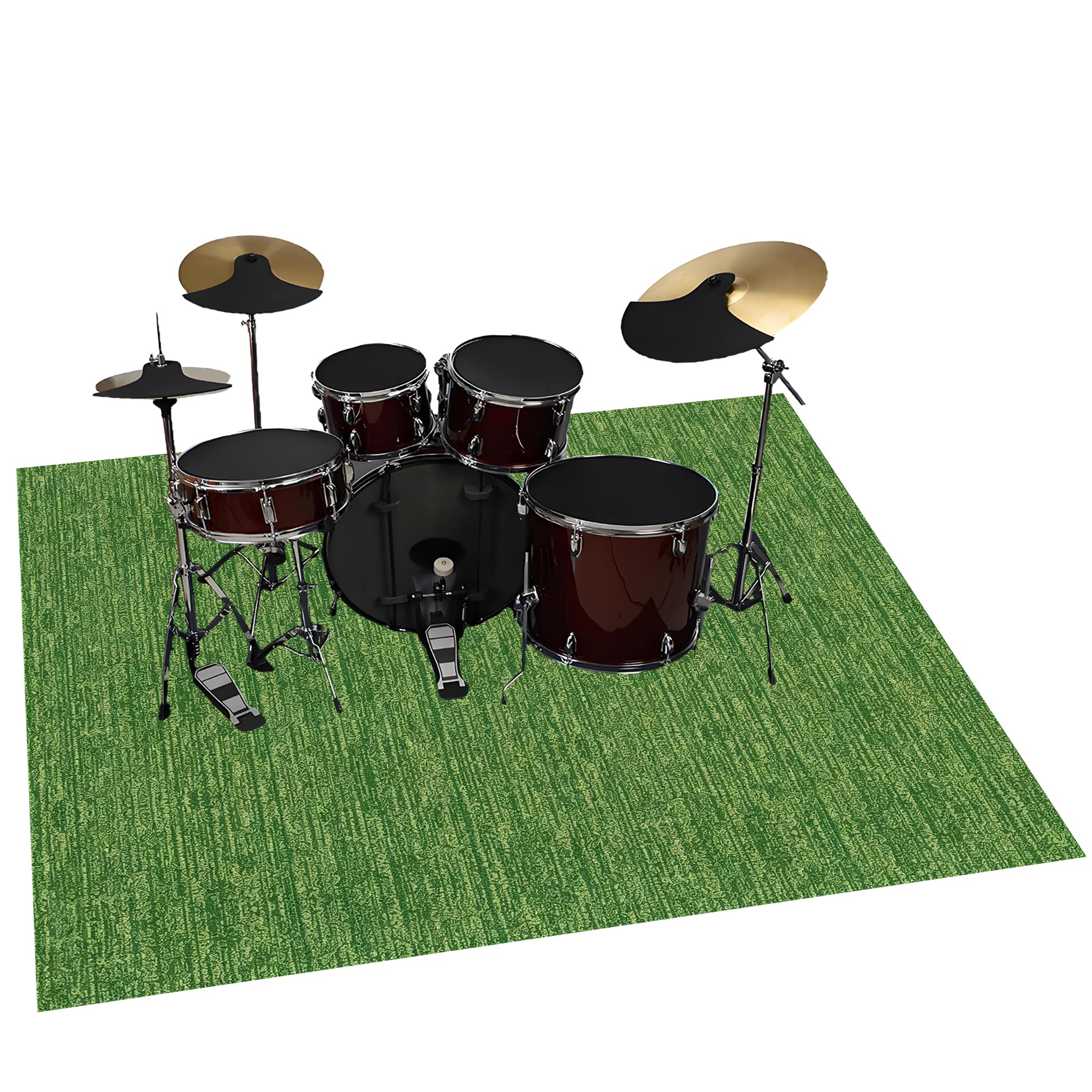 Tappeto Batteria Antiscivolo Tappeto a Tamburo Insonorizzato 250 x 200 cm | Poliestere, Insonorizzato, Professionale, Tappeti per Batterie Elettroniche Rullante Acustica Snare Drum Grancassa Strumenti