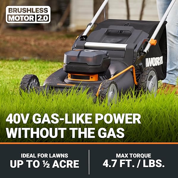 WORX Nitro 21" Brushless Cordless Mower 3