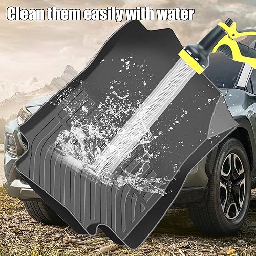 Miniatura 5 de orealtrend Alfombrillas negras de repuesto para Honda Civic Sedan 10th 2016-2021, resistentes para todo tipo de clima, alfombra delantera y trasera,