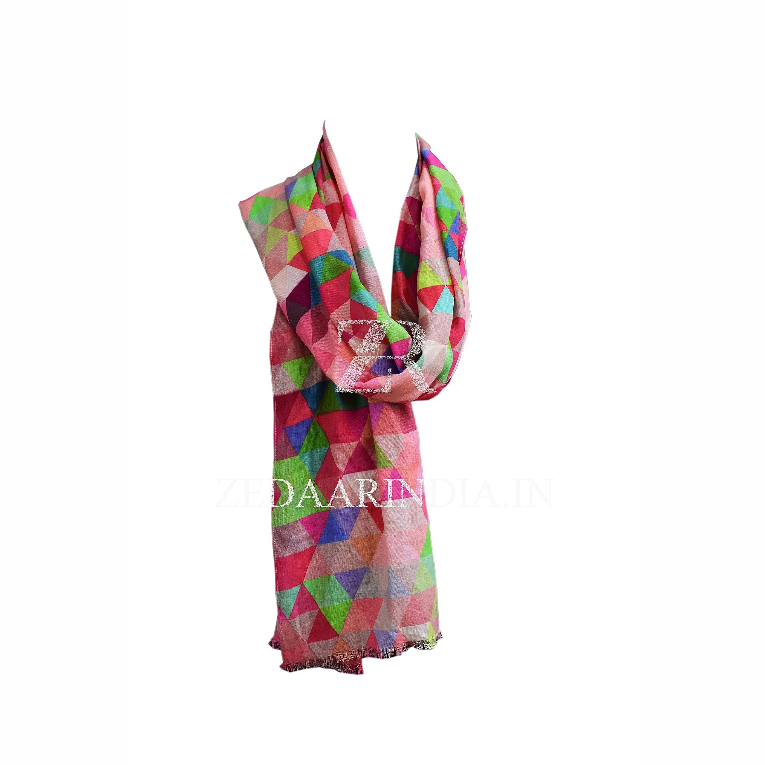 zedaar Multicolor Cotton Printed Stole (100% Cotton)-picture-0