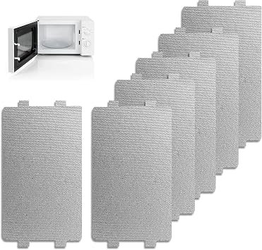 6 Pcs Microwave Oven Mica Board,Universal Mica Foil, Microwave Oven Repairing Part,Repairing Accessory for Kitchen Microwave Oven,Mica Plates Used for Microwave Pvens, Hair Dryers,Toasters and Heaters