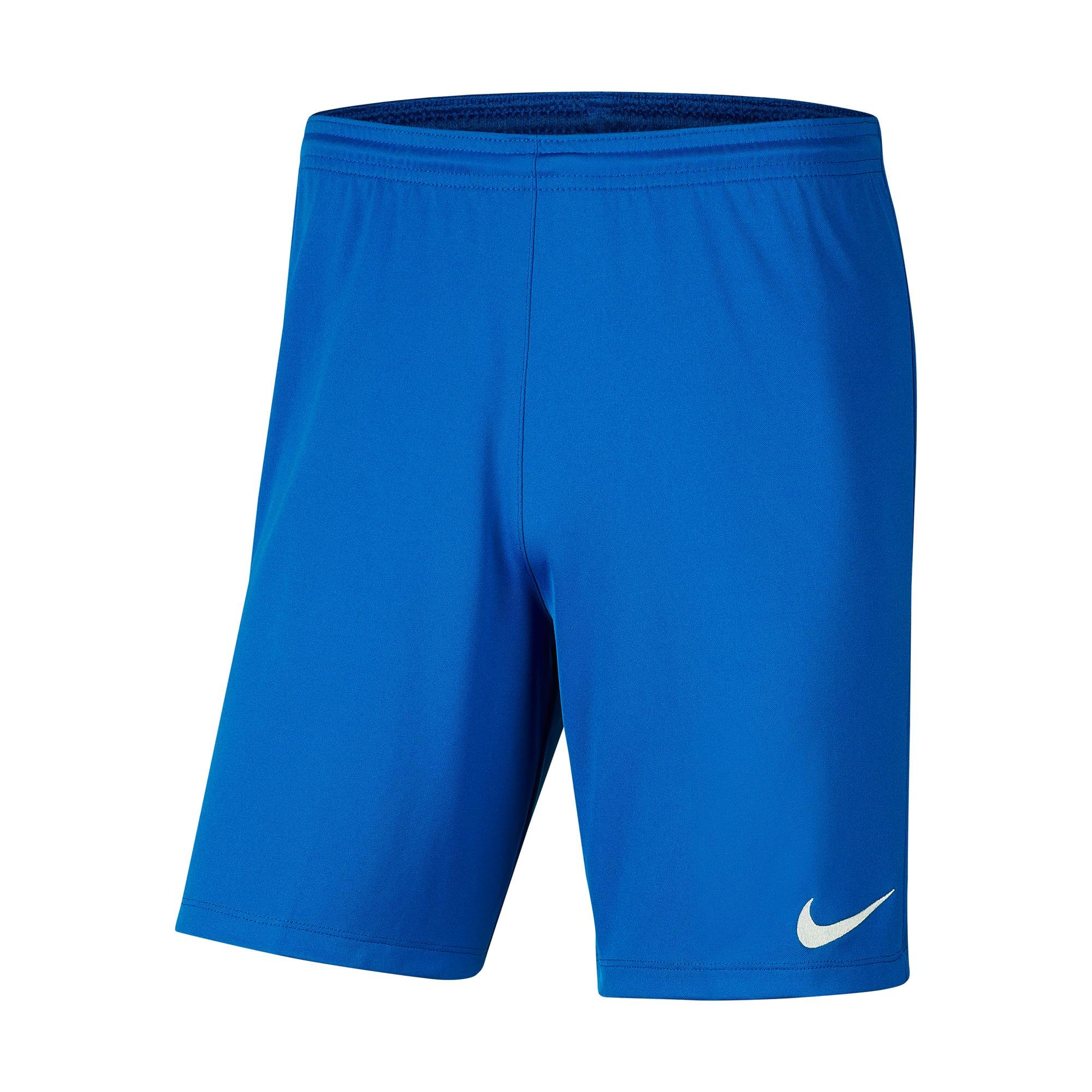 NIKE Boy's Dri-fit Park 3 Football Shorts, Royal Blue/White, XL UK