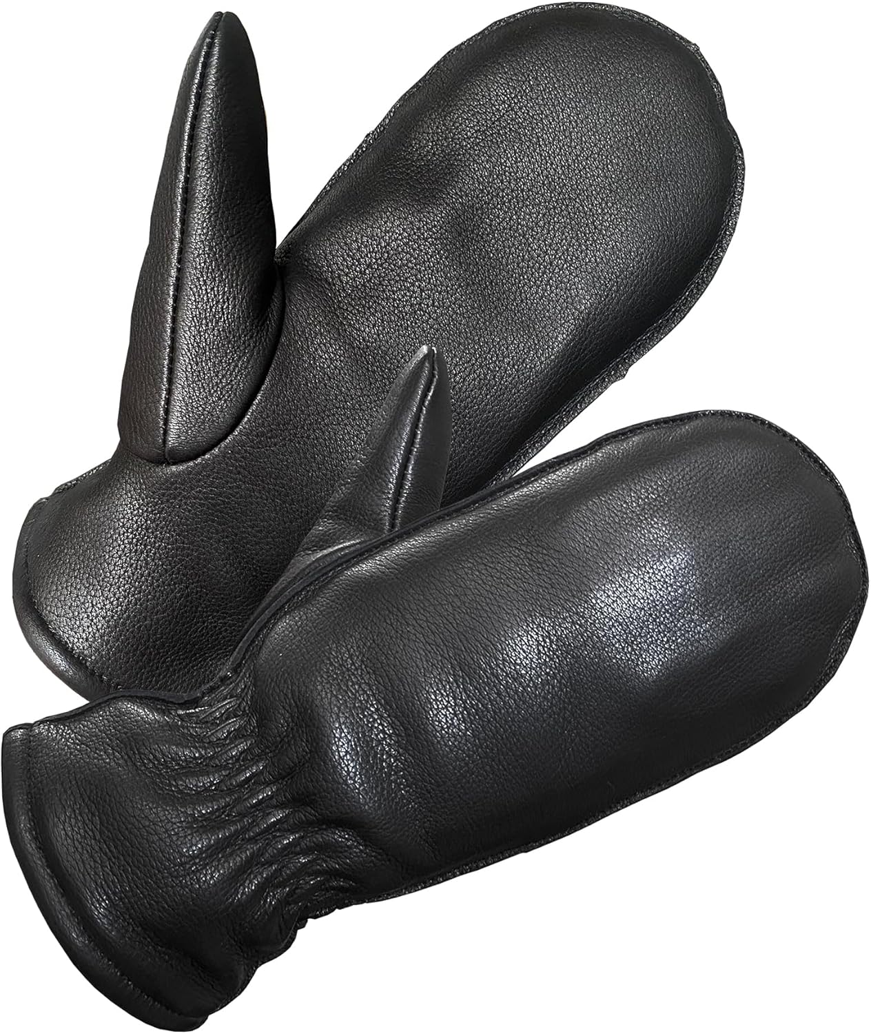 SKYDEER 100% Full Grain Deerskin Leather Winter Mittens for Women, Super Soft for Daily Use (SD8685M)