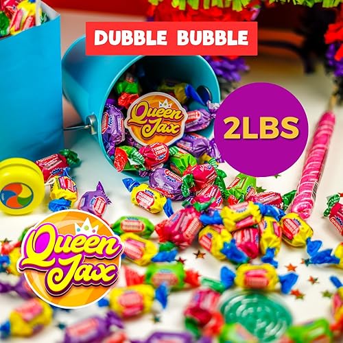 Miniatura 2 de Dubble Bubble Gum - 3 sabores - Goma de mascar a granel - Bolsa de 2 libras - Goma de mascar doble - Bolas de goma envueltas individualmente - Goma