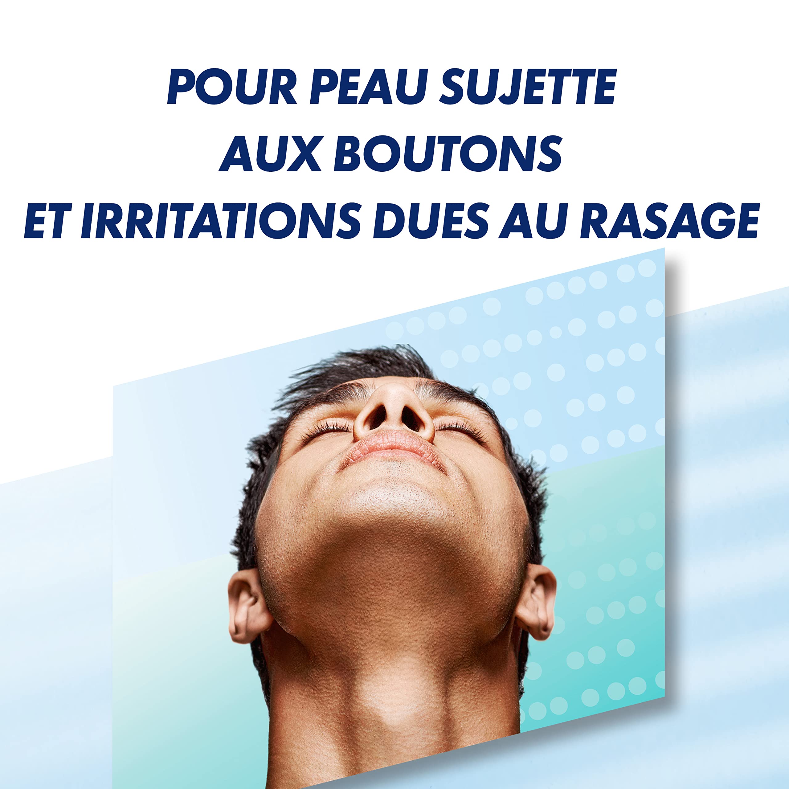 Gillette Lames de Rasoir Homme SkinGuard Sensitive, Pack de 8 Cartouches | Remplacement Conçu pour la Peau Sensible, 2 Bandes Lubrifiantes, Protège la Peau Sujette aux Boutons et Irritations