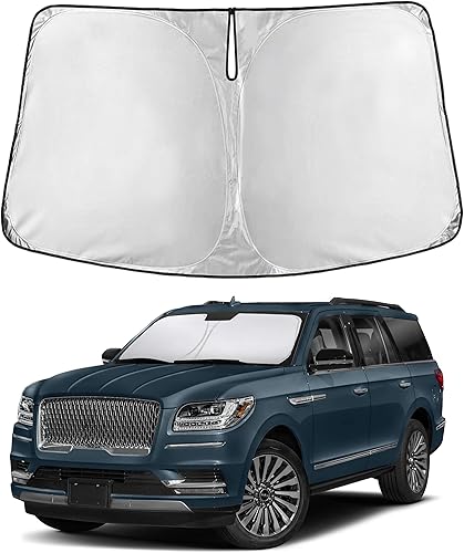 Miniatura 60 de EcoNour Parasol para parabrisas Rivian R1S / R1T 2022-2024 2025 2026, visera solar para parabrisas delantero y ventana, bloqueador de calor UV