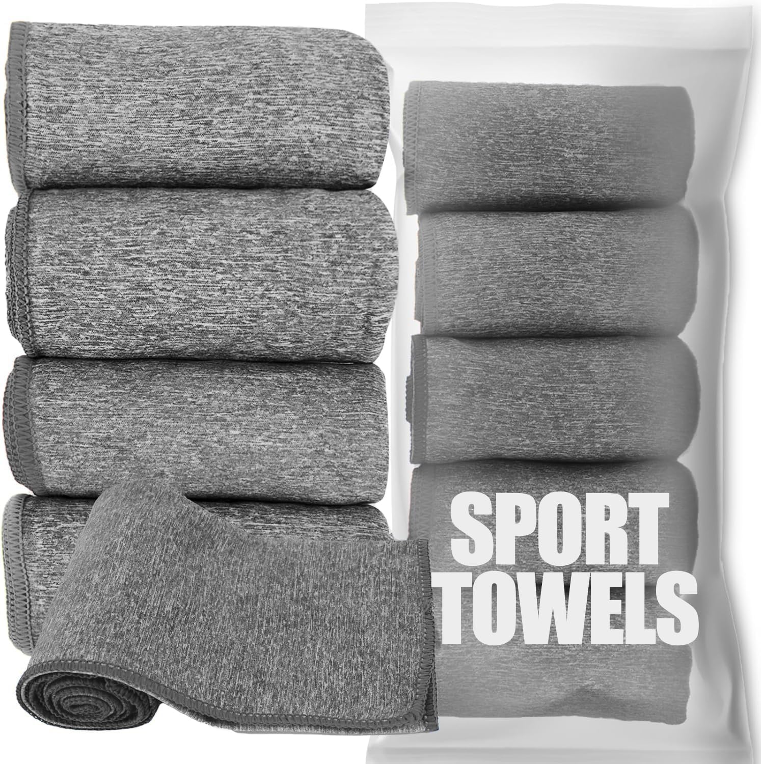 Vnoss Microfiber Quick Dry Gym Towel 5-Pack