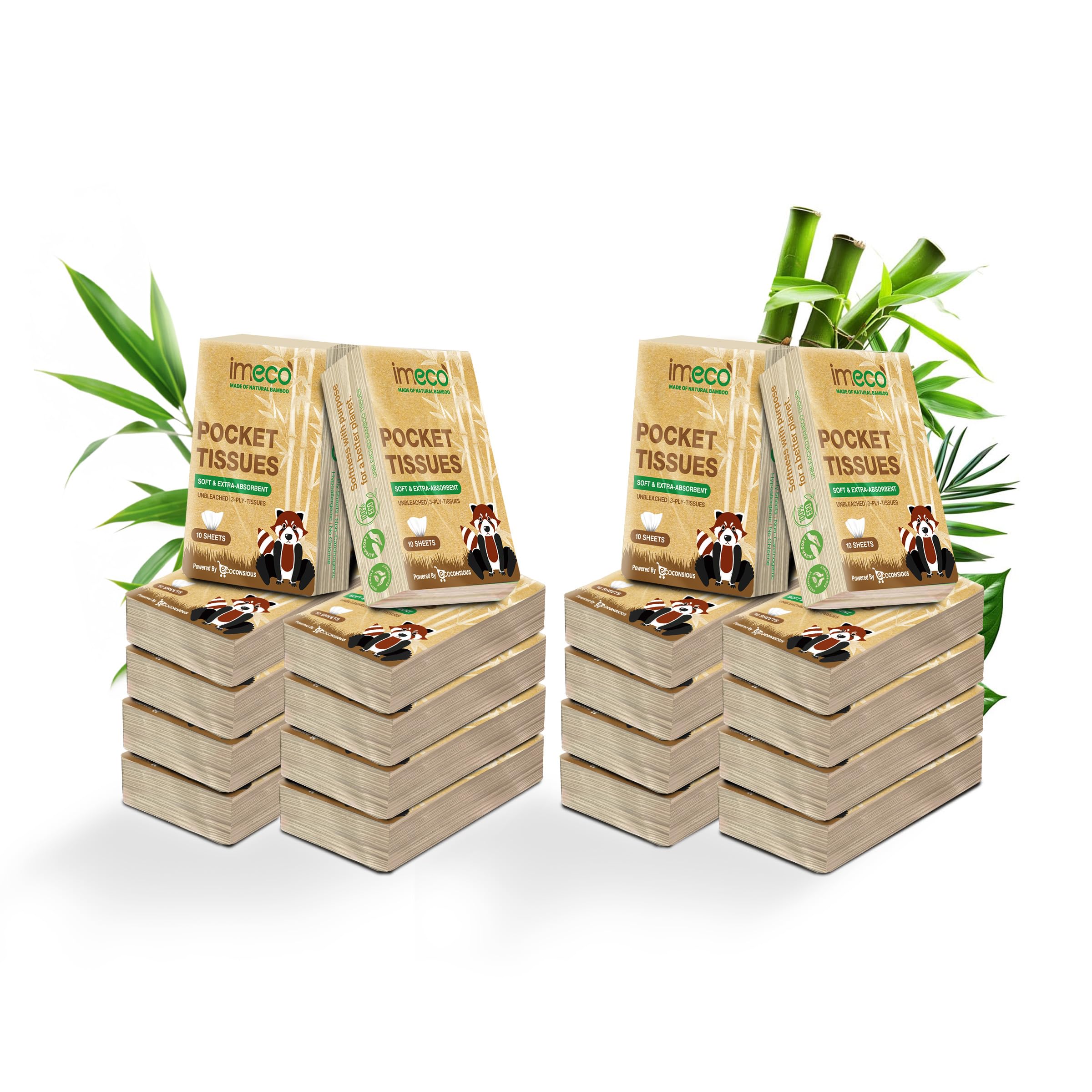 IMECO Facial Pocket Tissue Combo - 200 Pulls (10 Pulls Pack X 20) | Soft, Gentle & Travel-Friendly | For Home, Office & On-the-Go Use-picture-28