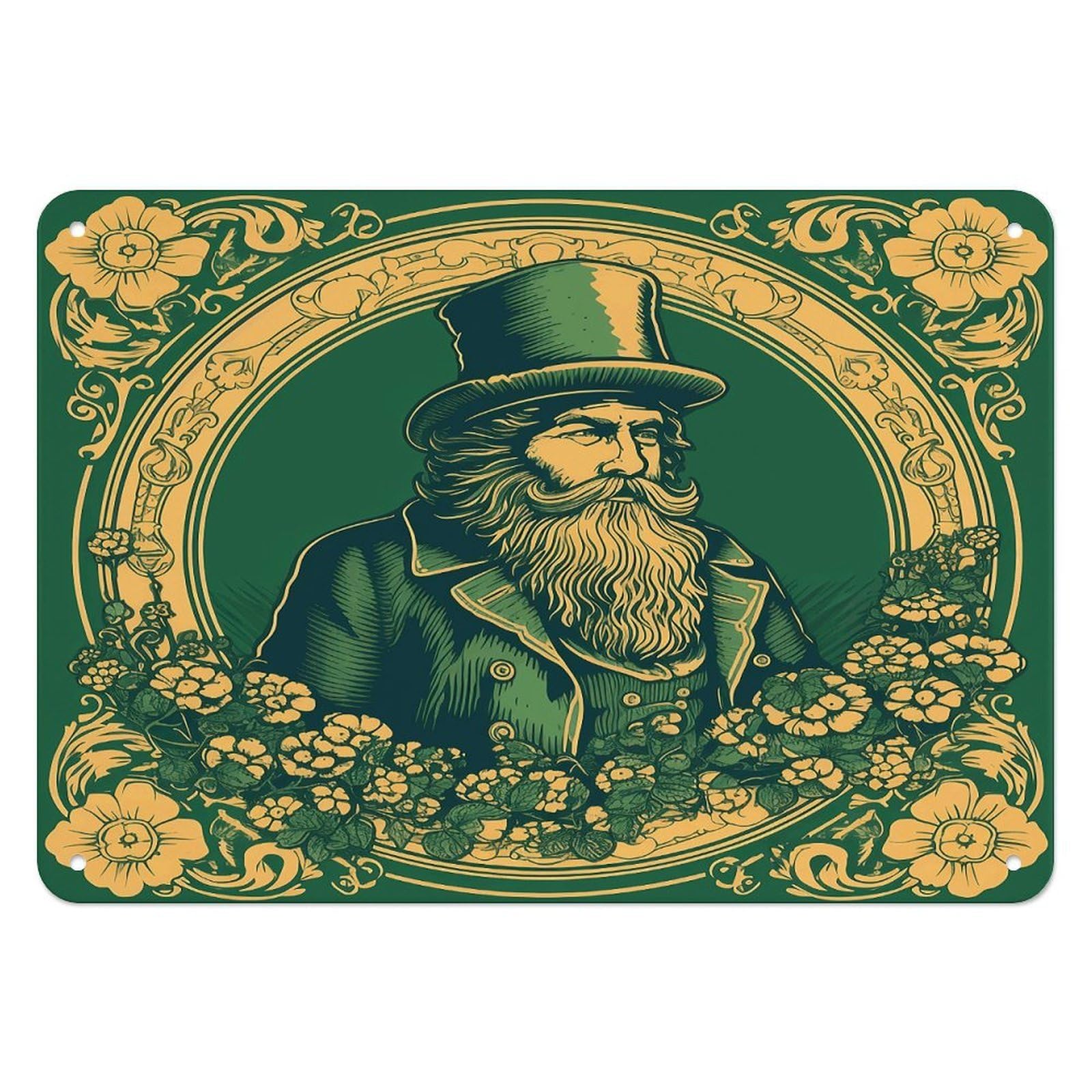 Btcowzrv Style Hand Drawn Characters Metal Sign, 5.5" X 7.9" Tin Wall Decor, Wall Art Plaques For Home Wedding Decor Room Living Room Decoration