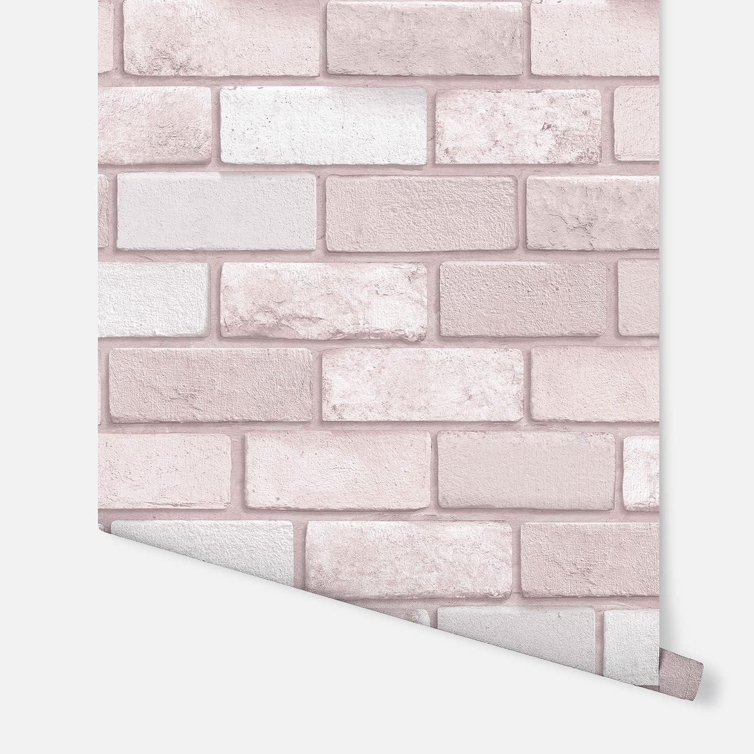 Arthouse Diamond Pink Brick Wallpaper 260005