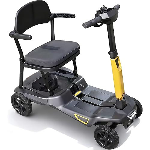 Ultra Lightweight Foldable Electric Mobility Scooter for Adults & Seniors 24 Miles Range, 37.5 lbs Aluminum Frame, Airline Approved, Portable Scooter YL-985S