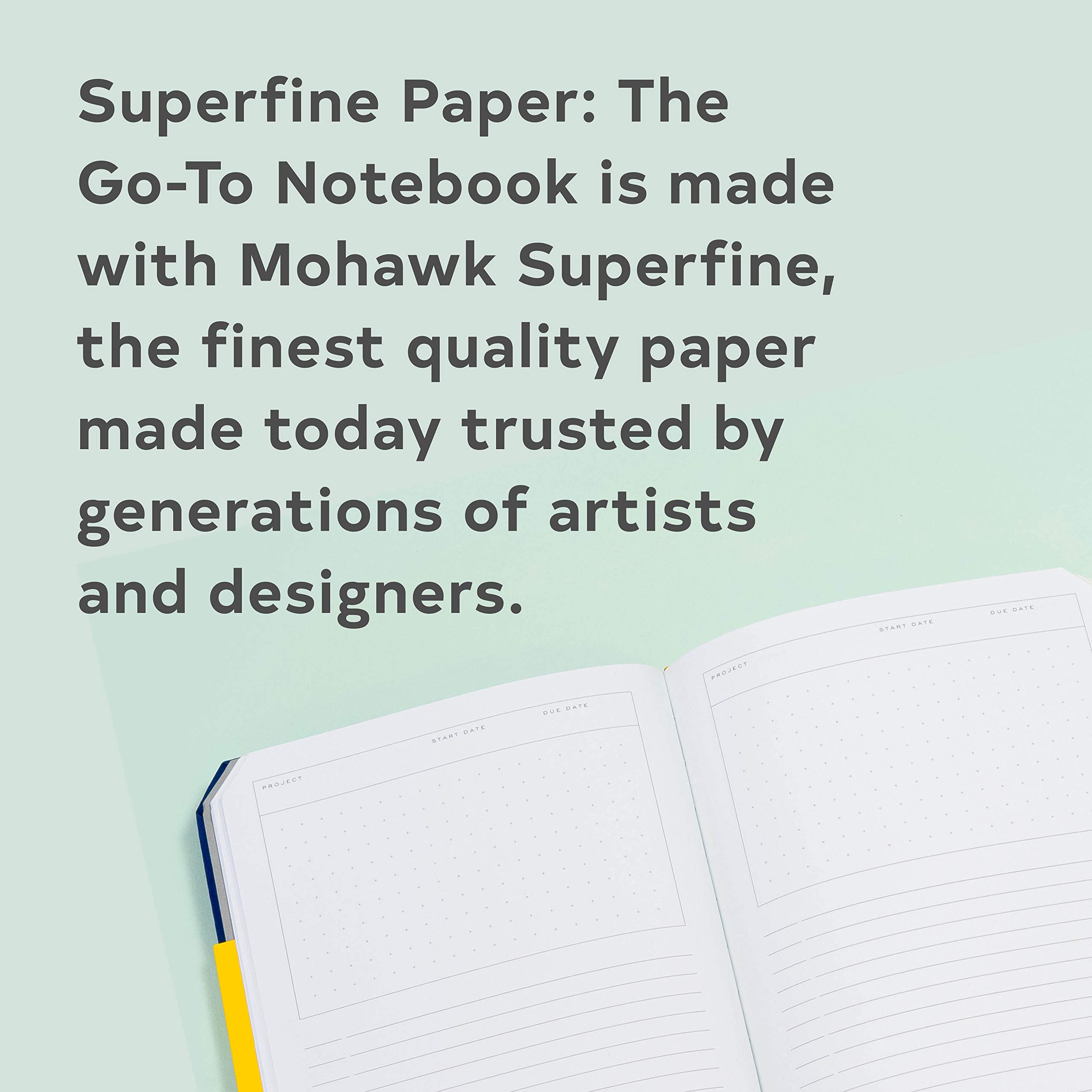Go-To Notebook: Midnight Blue Lined - with Mohawk Paper