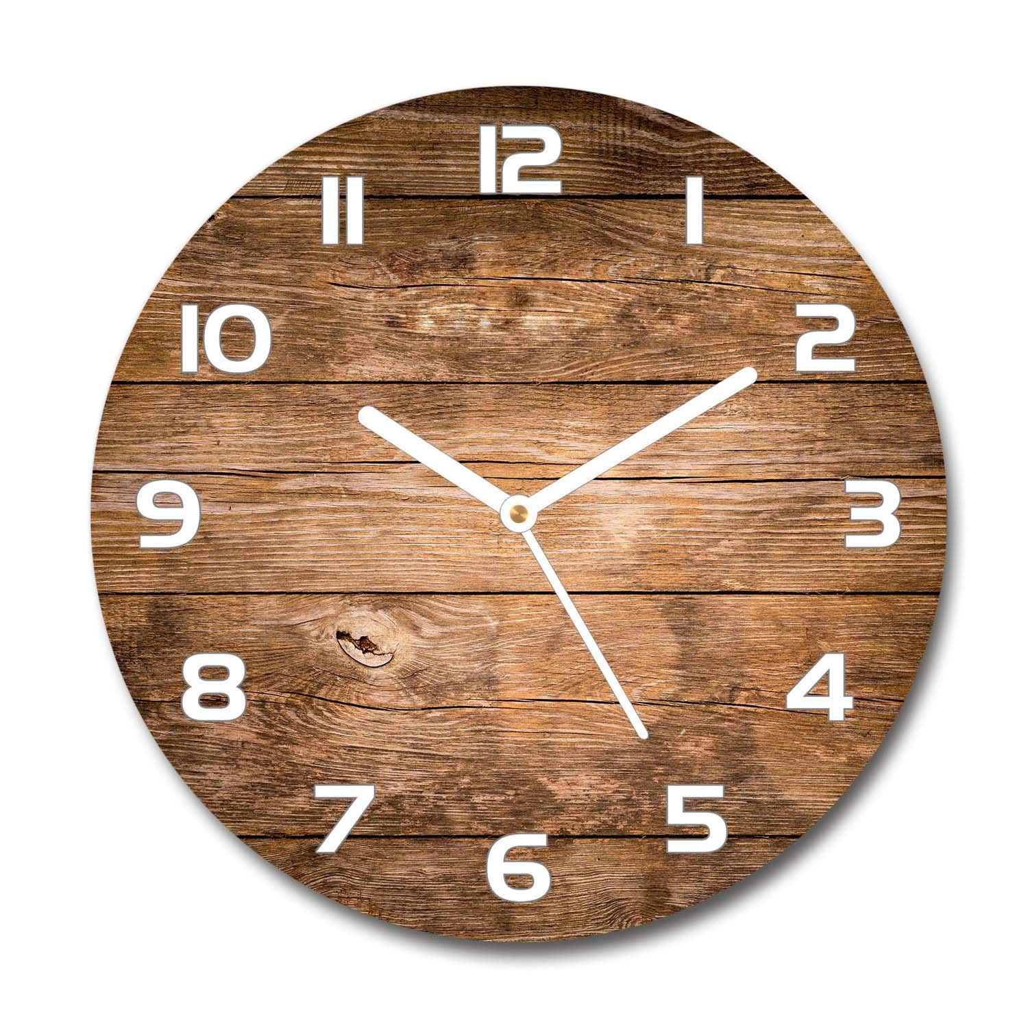 Horloge en verre de sécurité Tulup impression design haut de gamme