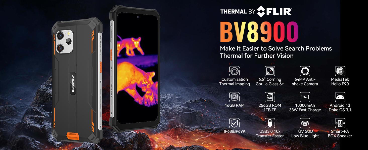 Amazon.com: Blackview BV8900 Rugged Smartphone, Thermal Camera