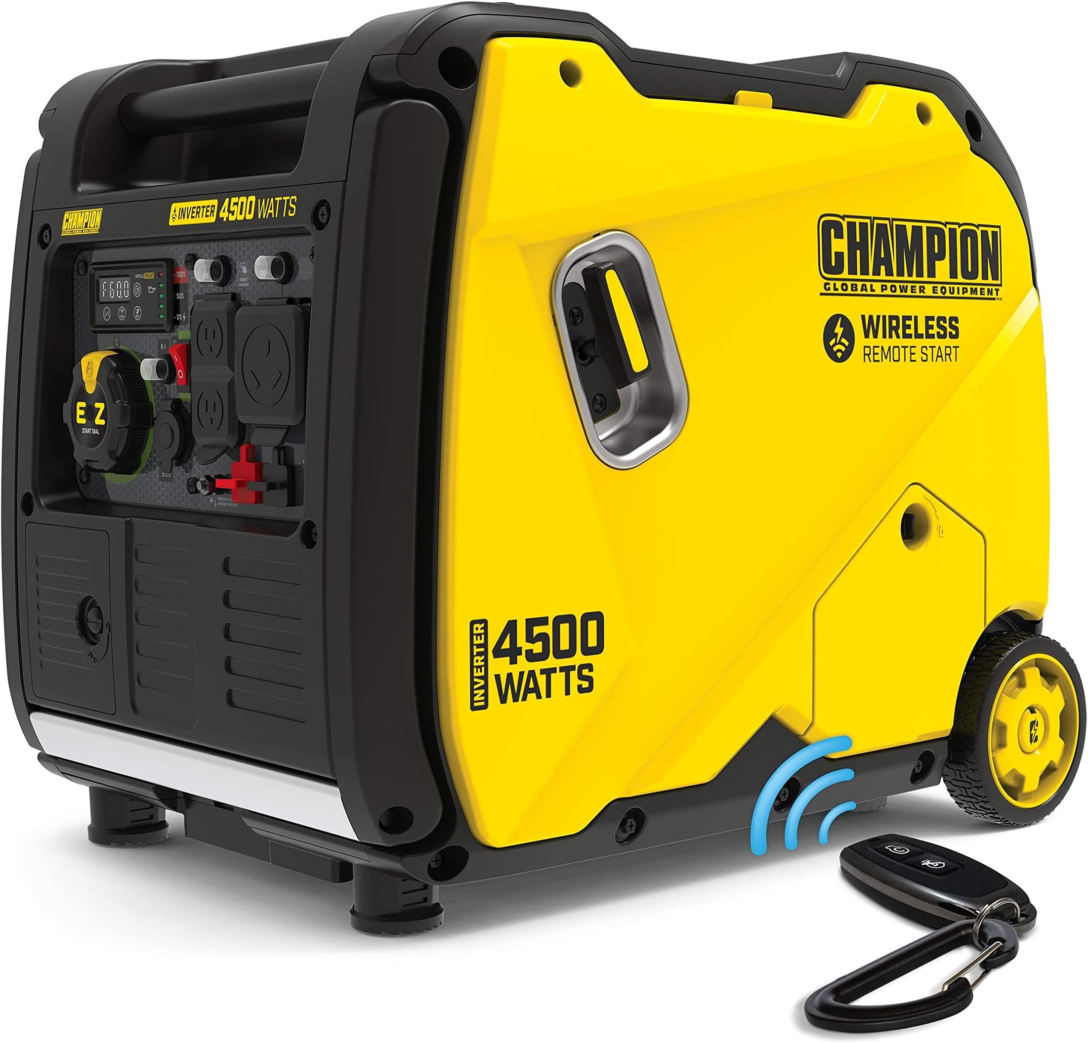 4500-Watt Wireless Remote Start Inverter Generator, Quiet Technology