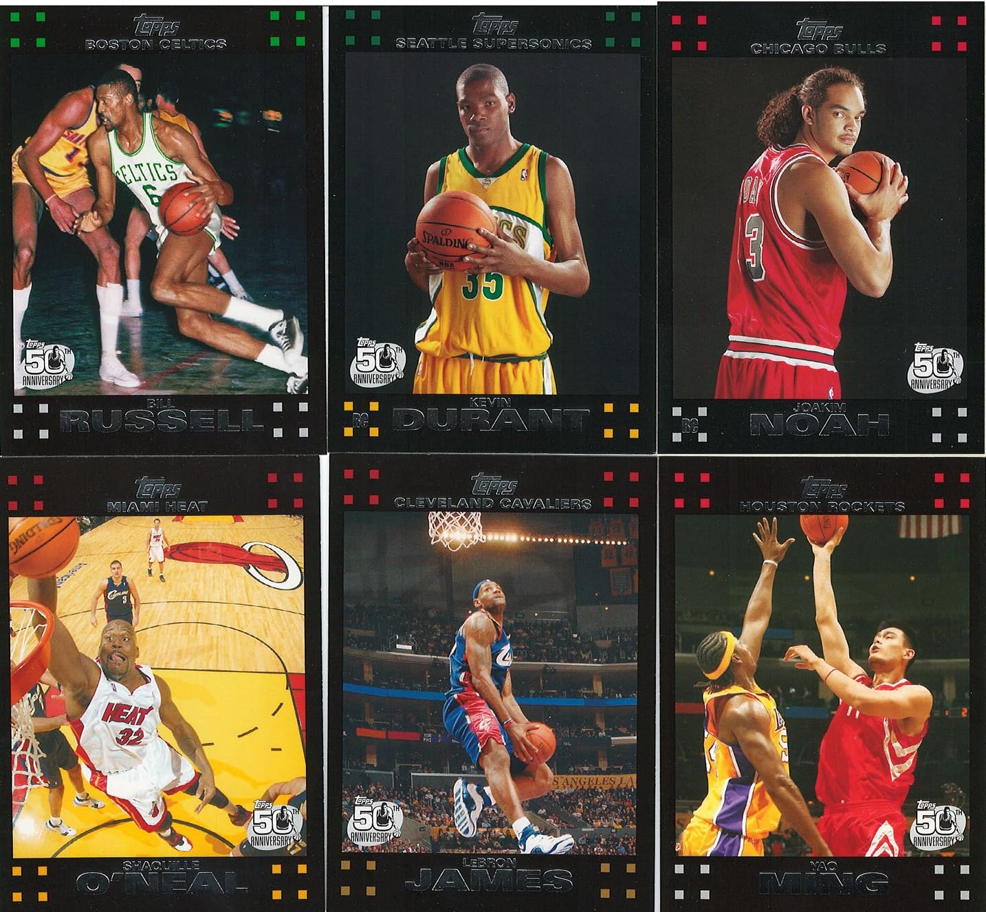 2007 2008 Topps Basketball Complete Mint MASTER Set with 2 Kevin Durant Rookie Cards Plus 1957 Variations and Inserts