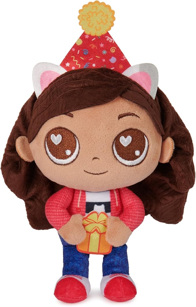 Gabby’s Dollhouse, Celebration Series 9-Inch Tall Gabby Girl Plushies, Kids Toys for Girls & Boys Ages 3 and Up